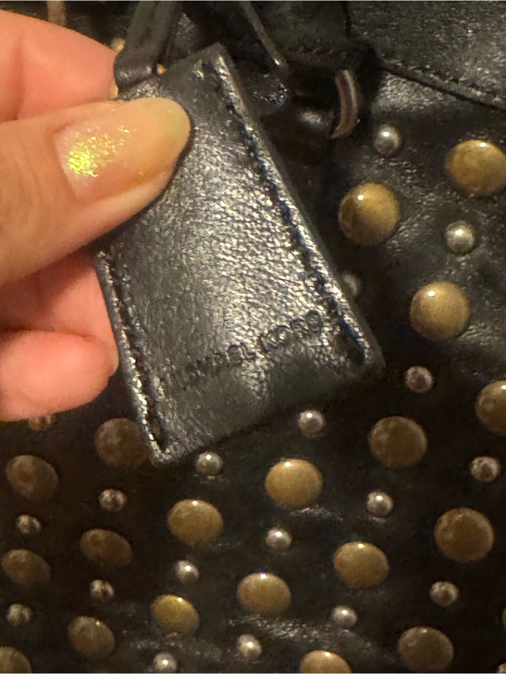 Michael Kors Hamilton Studded Satchel/Tote - Picture 4 of 8